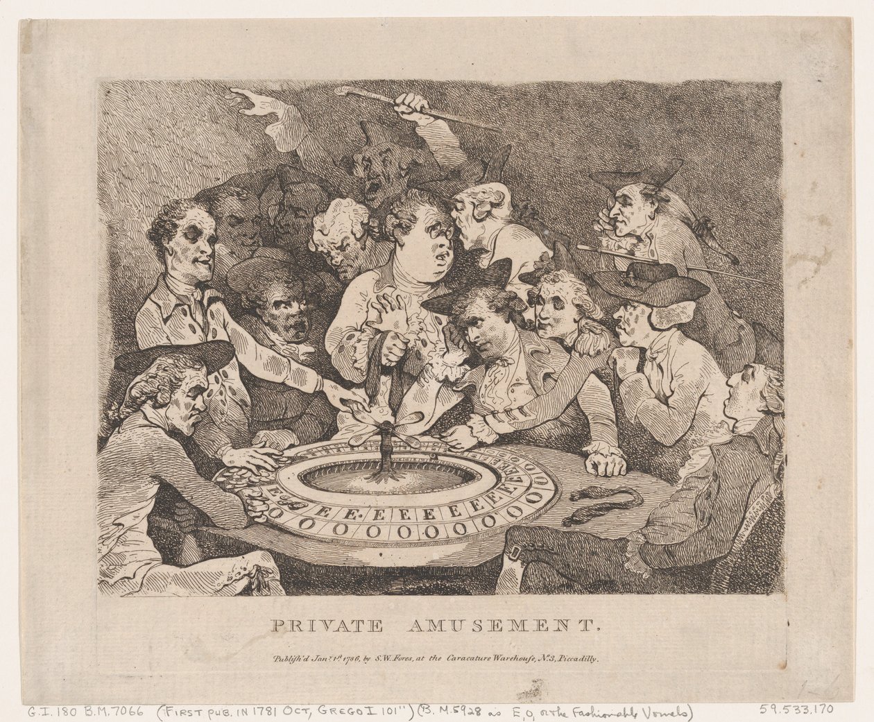 Özel Eğlence, 1 Ocak 1786., 1 Ocak 1786. by Thomas Rowlandson