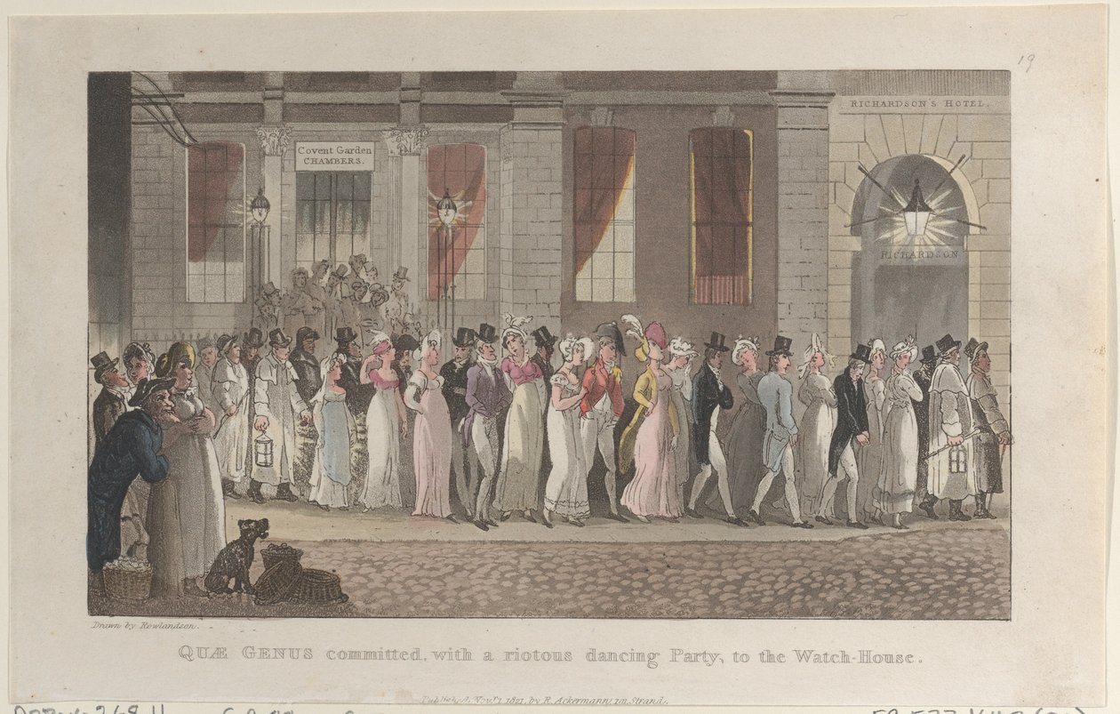Quae Genus, Kargaşalı Bir Dans Partisi ile 1 Kasım 1821