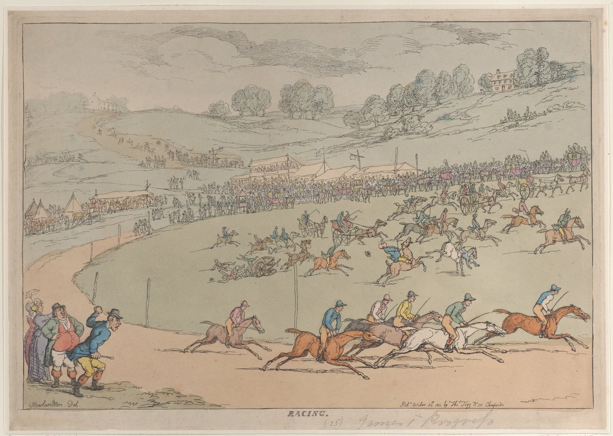 Yarış, 20 Ekim 1811., 20 Ekim 1811. by Thomas Rowlandson