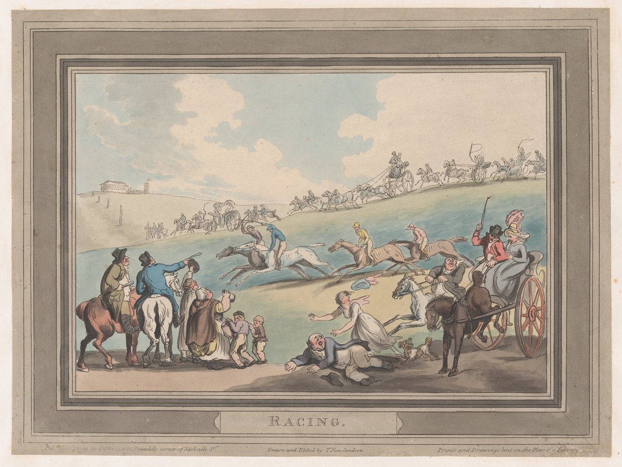 Yarış [Başlangıç], 1 Ocak 1799., 1 Ocak 1799. by Thomas Rowlandson