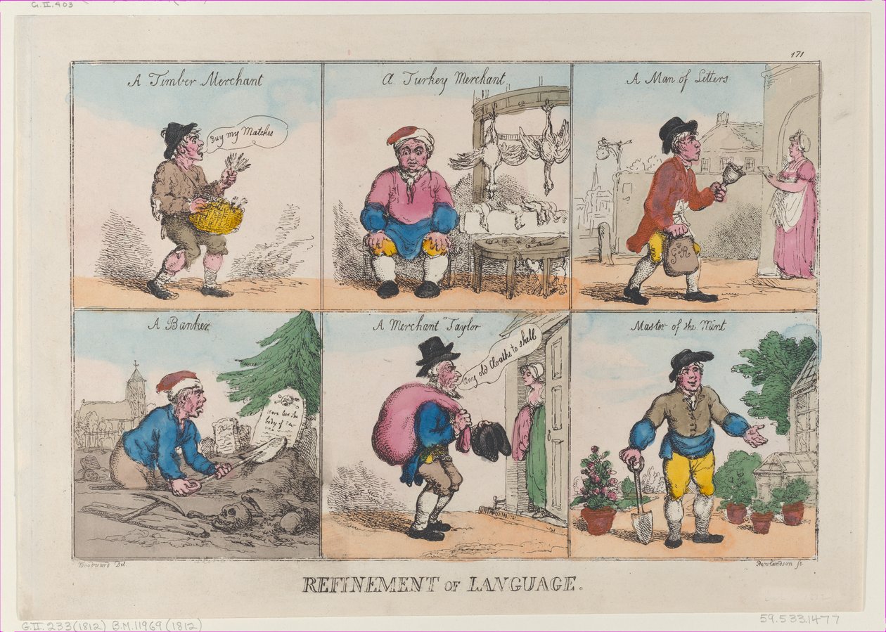 Dilin İyileştirilmesi, 1 Ekim 1802., 1 Ekim 1802. by Thomas Rowlandson