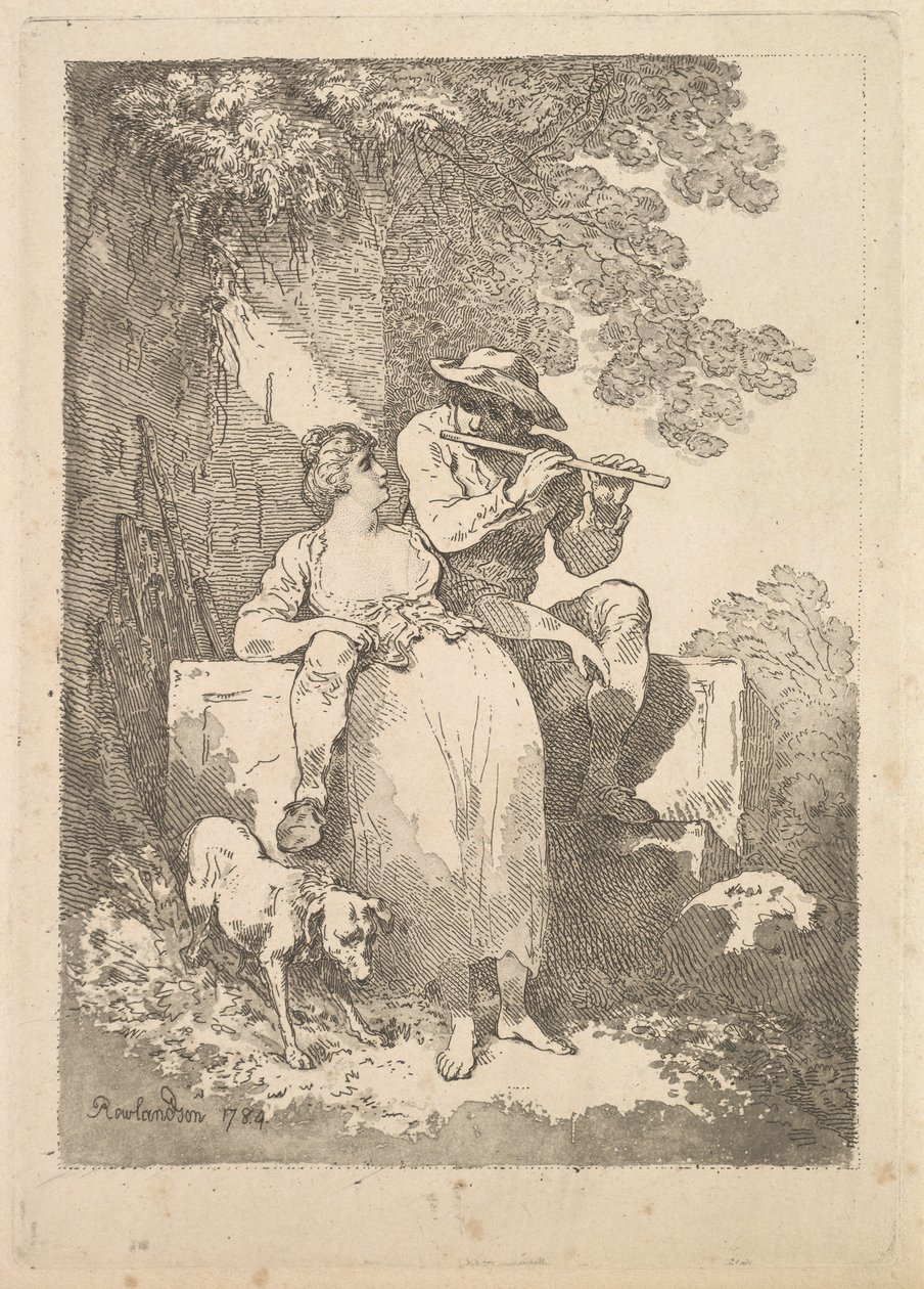 Güneşli Günlerde Çalışmadan Dinlenme, 1784-87. by Thomas Rowlandson