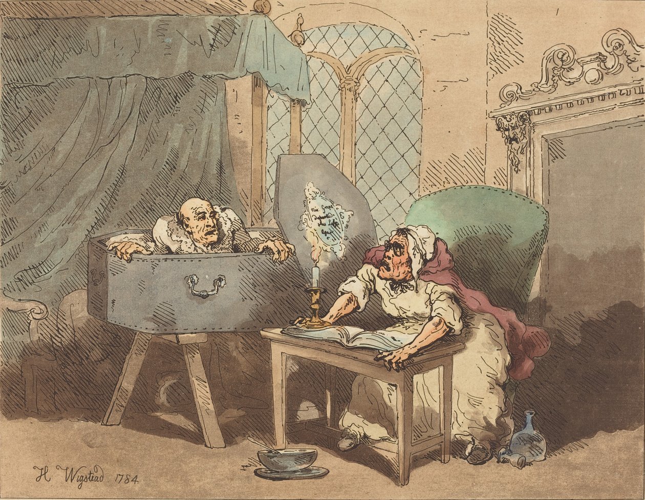 Diriliş veya Korkmuş Hemşire, 1784. by Thomas Rowlandson