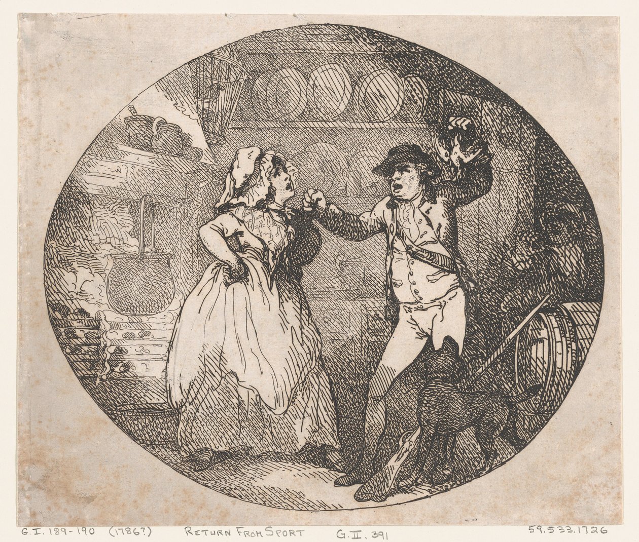 Spordan Dönüş, 1786., 1786. by Thomas Rowlandson