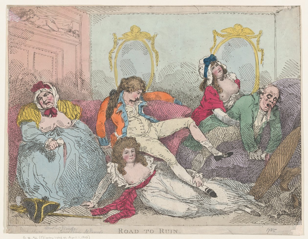 Harabe Yolu, 1785., 1785. by Thomas Rowlandson