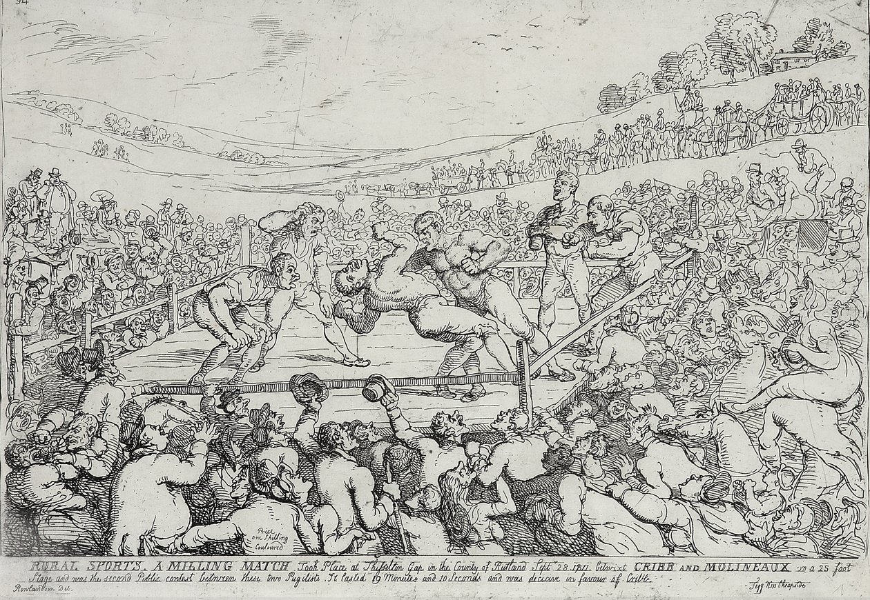 Kırsal Sporlar - Bir Değirmen Maçı, 28 Eylül by Thomas Rowlandson