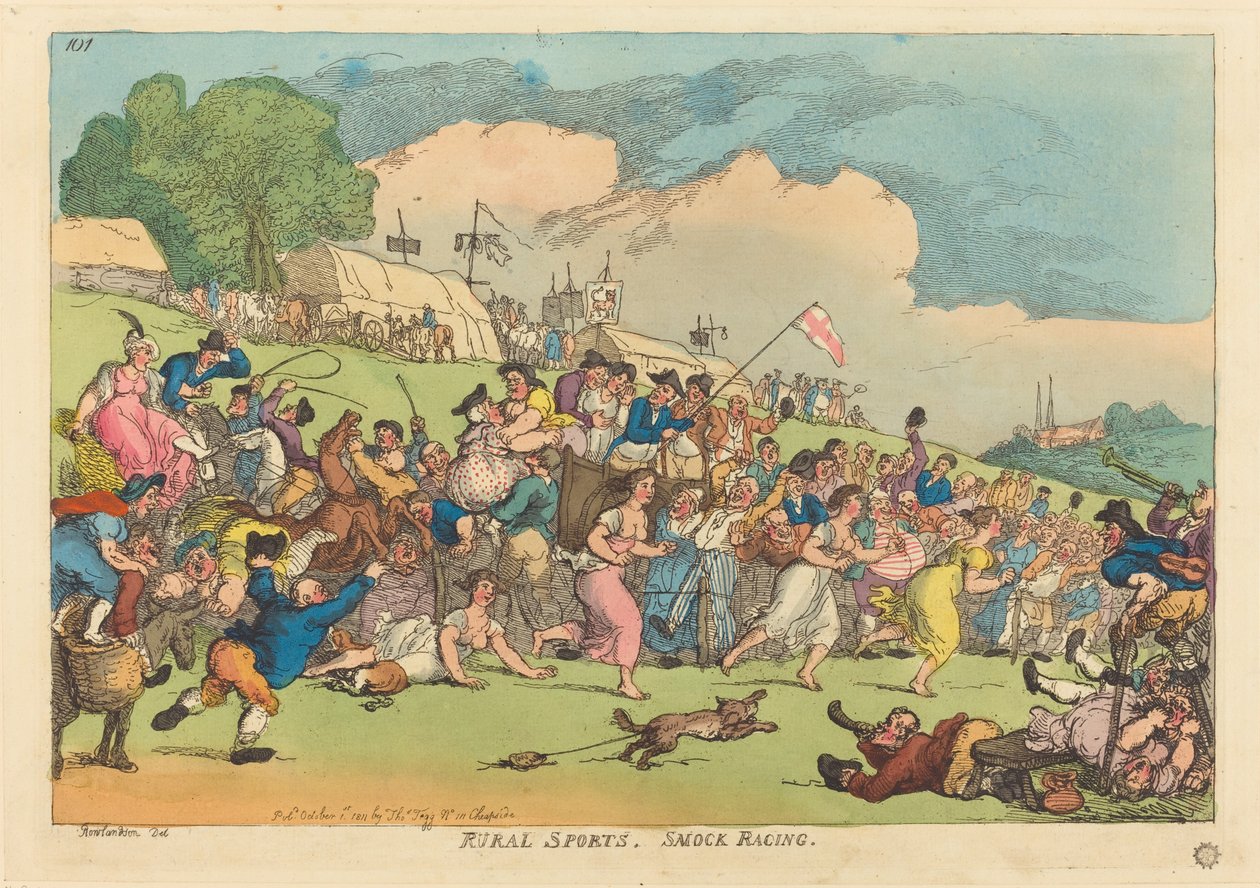 Kırsal Sporlar. önlük yarışı by Thomas Rowlandson