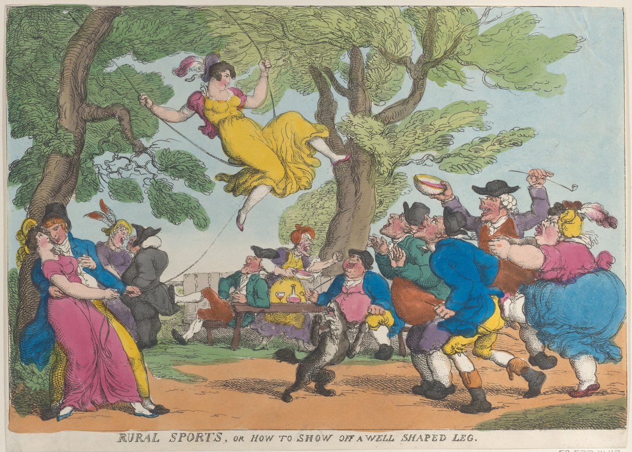 Kırsal Sporlar veya İyi Şekilli Bir Bacağı Nasıl Gösterirsiniz, Ekim 1811., Ekim 1811. by Thomas Rowlandson