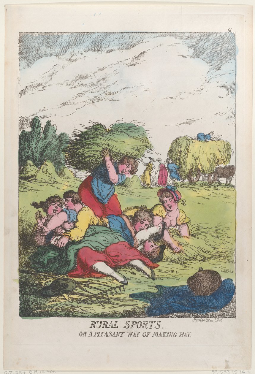 Kırsal Sporlar veya Saman Yapmanın Hoş Bir Yolu, 20 Haziran 1814., 20 Haziran 1814. by Thomas Rowlandson