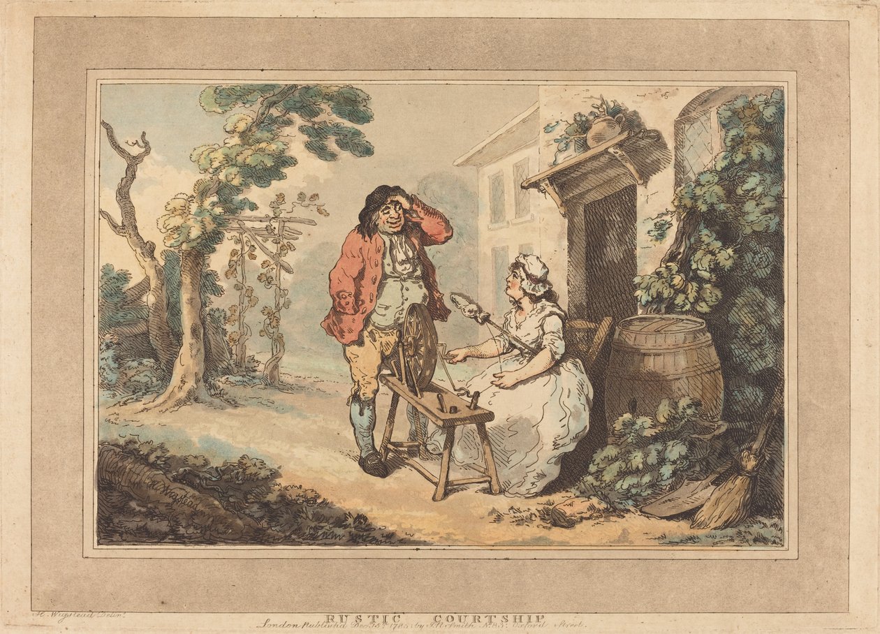 rustik flört by Thomas Rowlandson