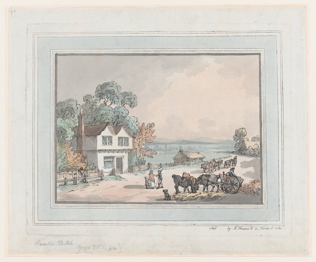 Rustik Eskiz, 1787., 1787. by Thomas Rowlandson