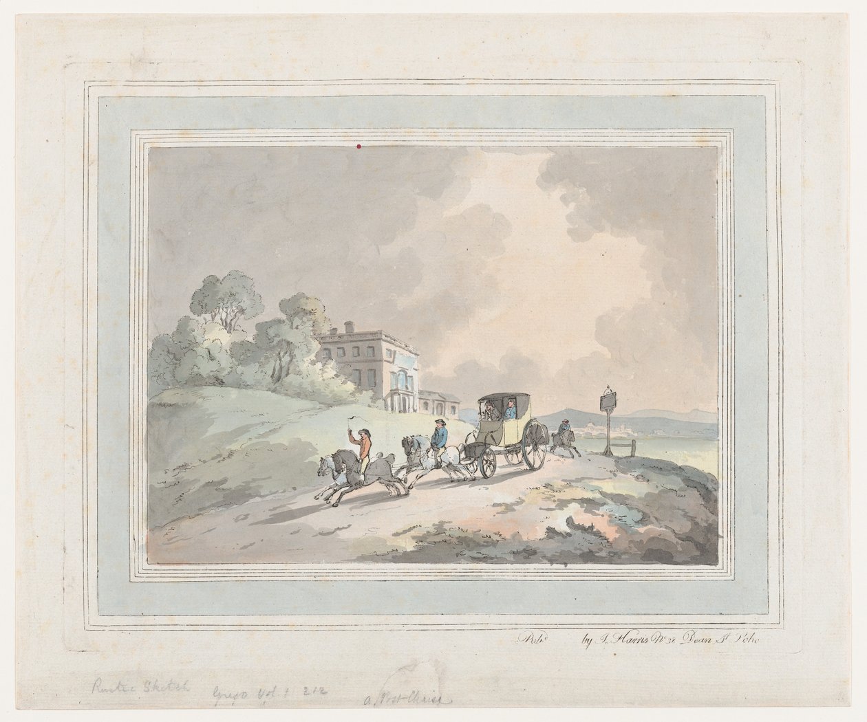 Rustik Eskiz veya Seyahat Sonrası Şezlong, 1785-99., 1785-99. by Thomas Rowlandson