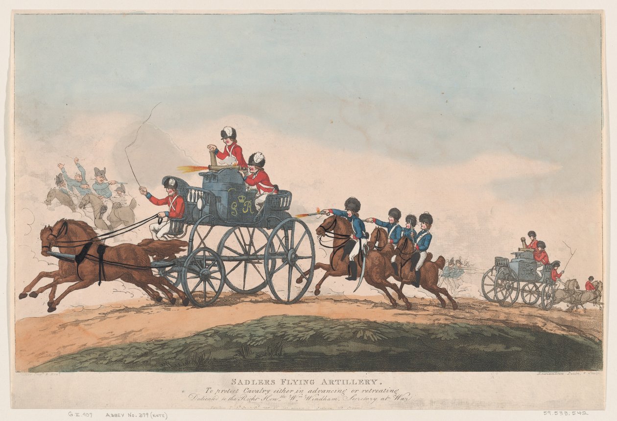 Sadlers Uçan Topçu, 3 Eylül 1798., 3 Eylül 1798. by Thomas Rowlandson