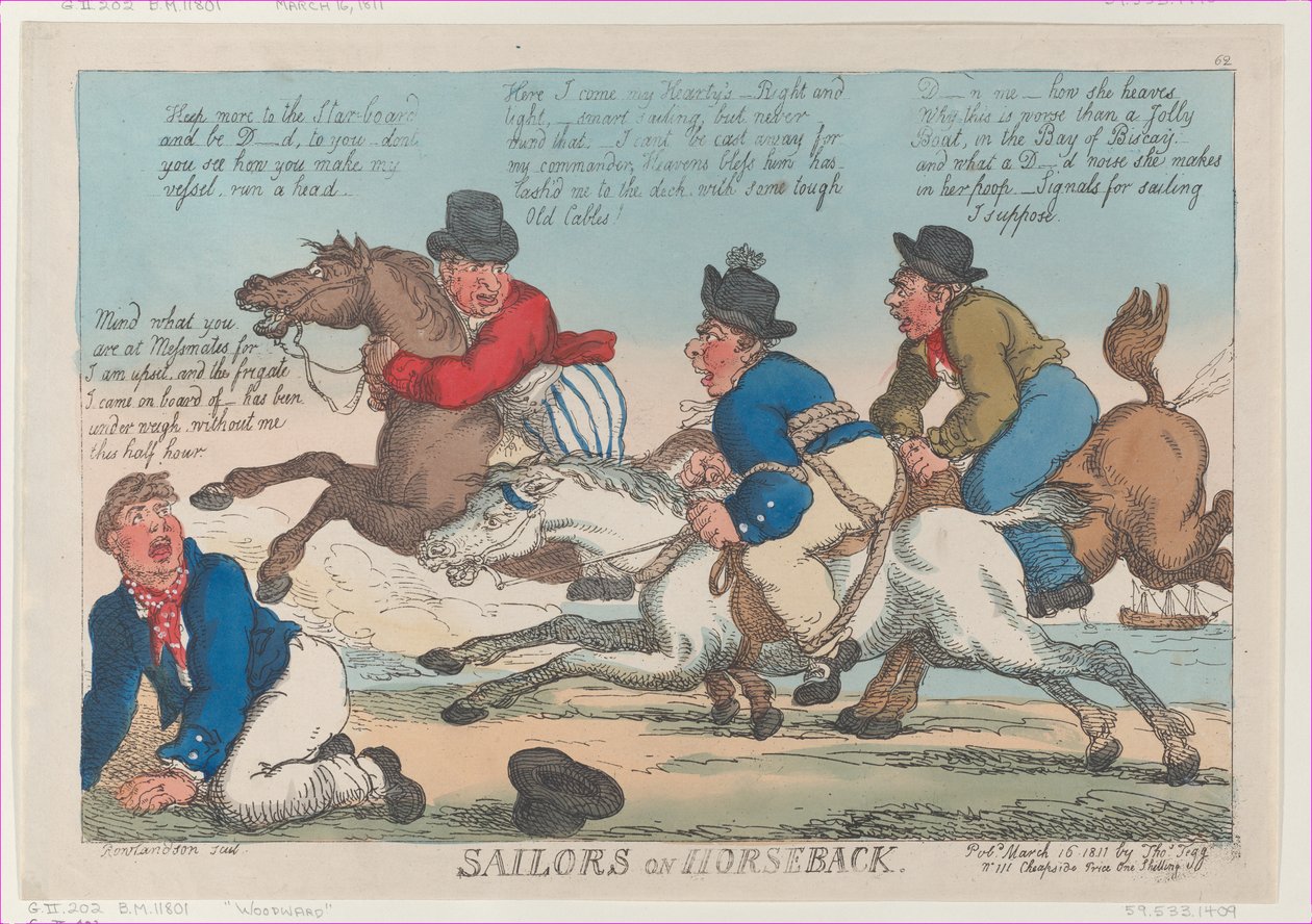 Atlı Denizciler, 16 Mart 1811., 16 Mart 1811. by Thomas Rowlandson