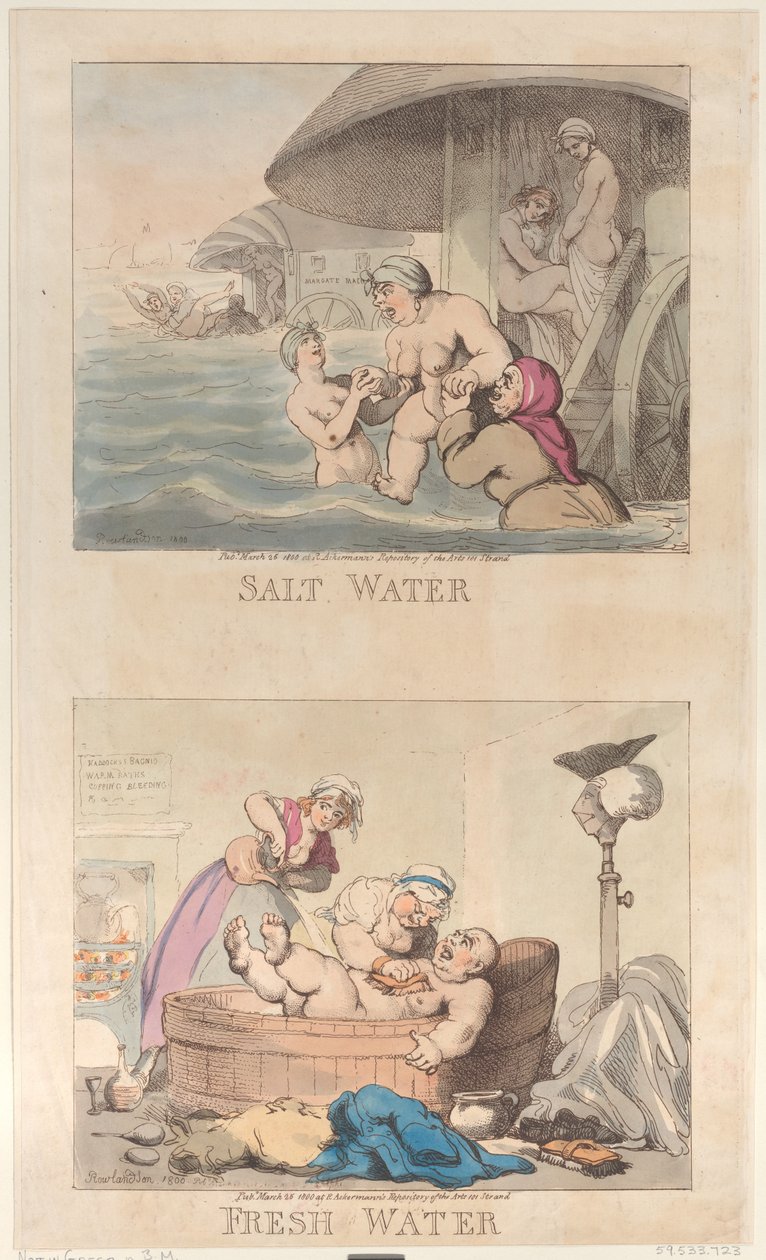 Tuzlu Su ve Tatlı Su, 25 Mart 1800., 25 Mart 1800. by Thomas Rowlandson