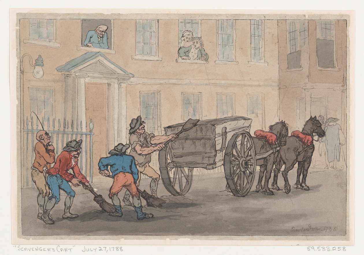 Çöpçü Arabası, 1788., 1788. by Thomas Rowlandson
