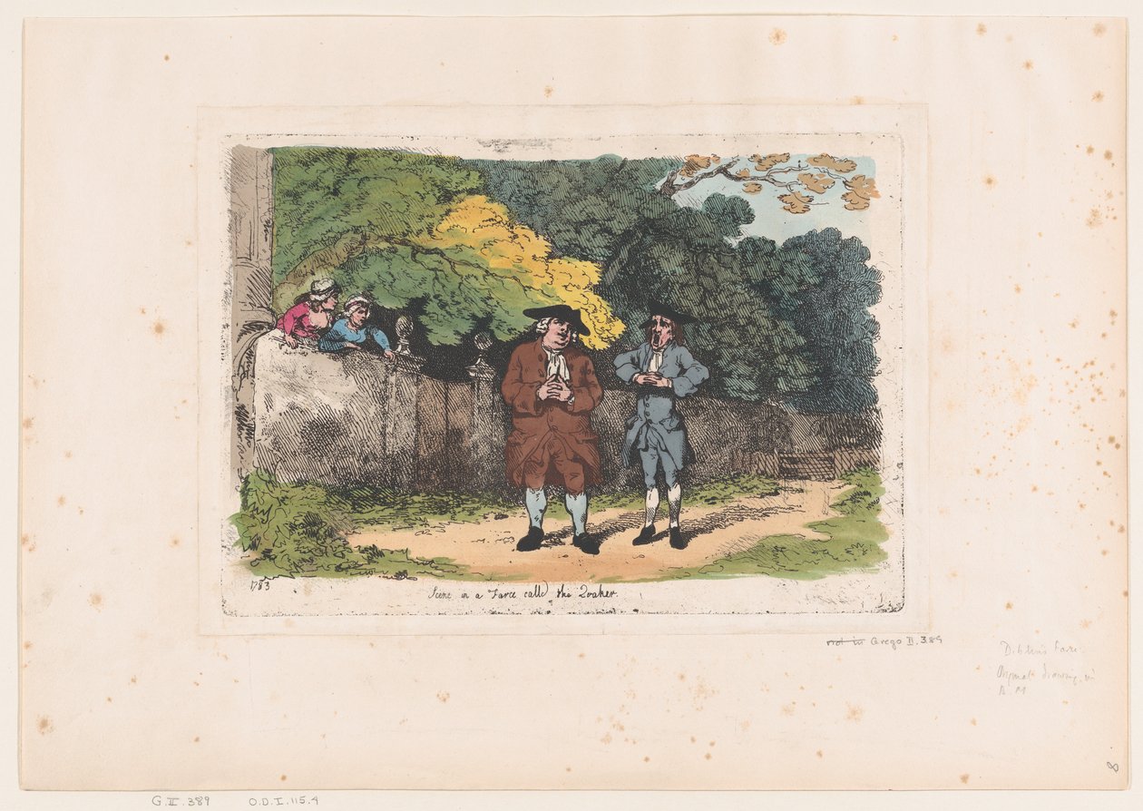 The Quaker adlı bir Farce sahnesi, 22 Aralık 1783., 22 Aralık 1783. by Thomas Rowlandson