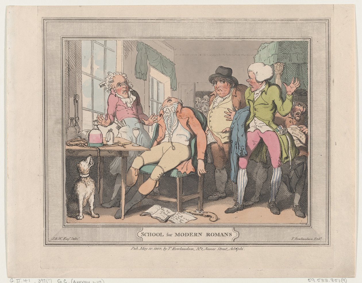 Modern Romalılar Okulu, 10 Mayıs 1802., 10 Mayıs 1802. by Thomas Rowlandson