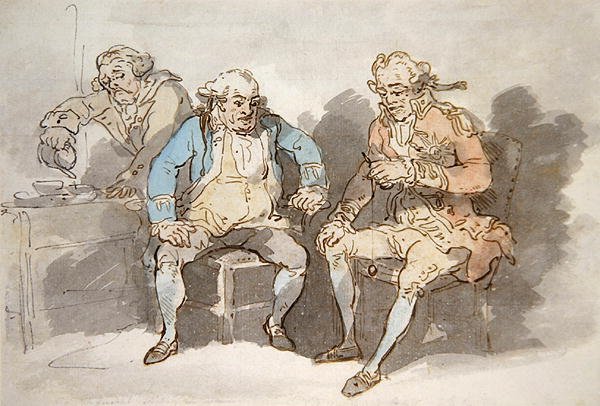 Deniz Eğlencesi (kalem-mürekkep ve kağıt üzerine sulu boya) by Thomas Rowlandson