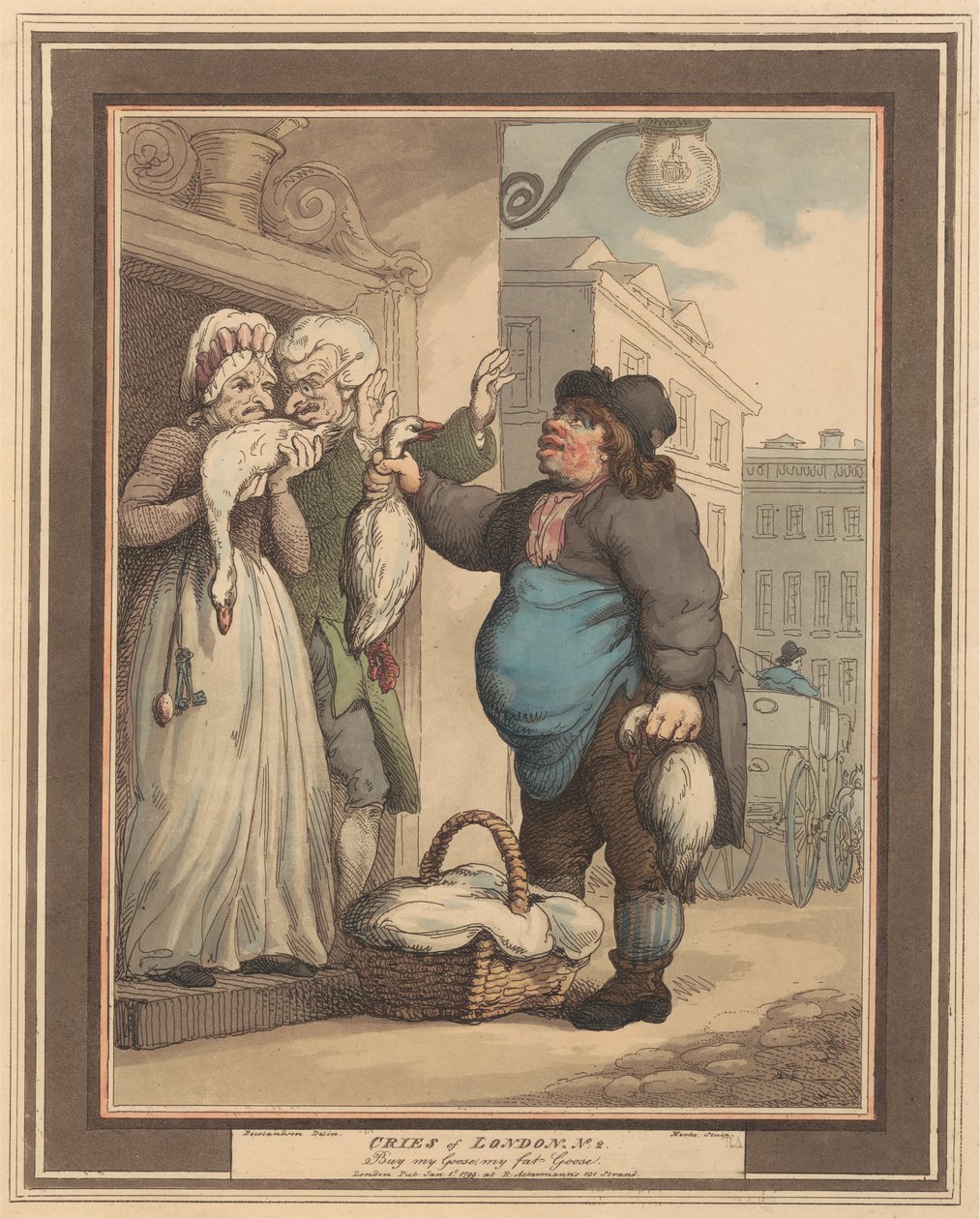 Sekizli set (2): Cries of London by Thomas Rowlandson