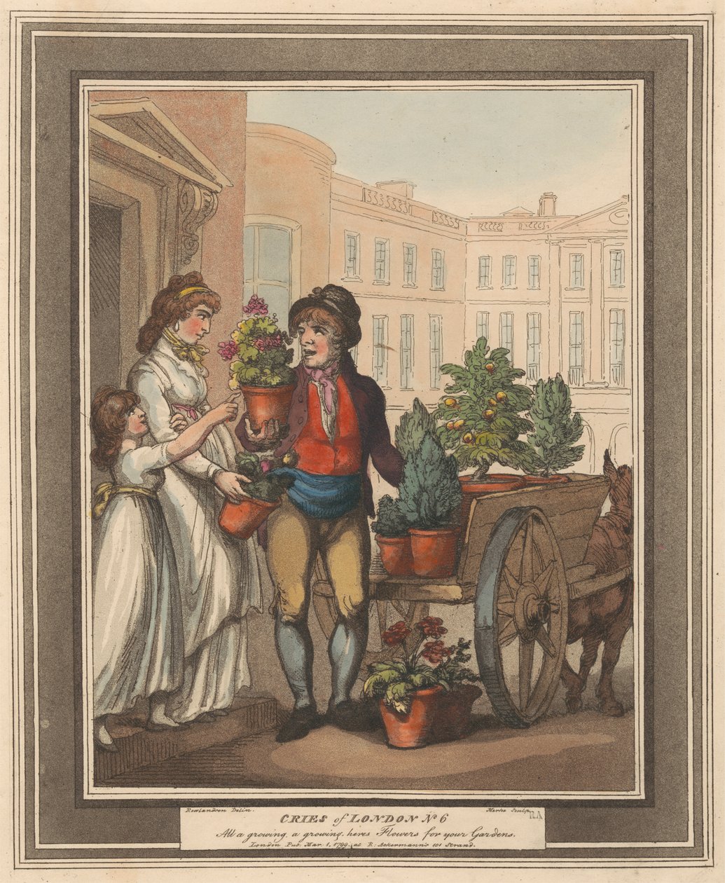 Sekizli set (5): Cries of London by Thomas Rowlandson