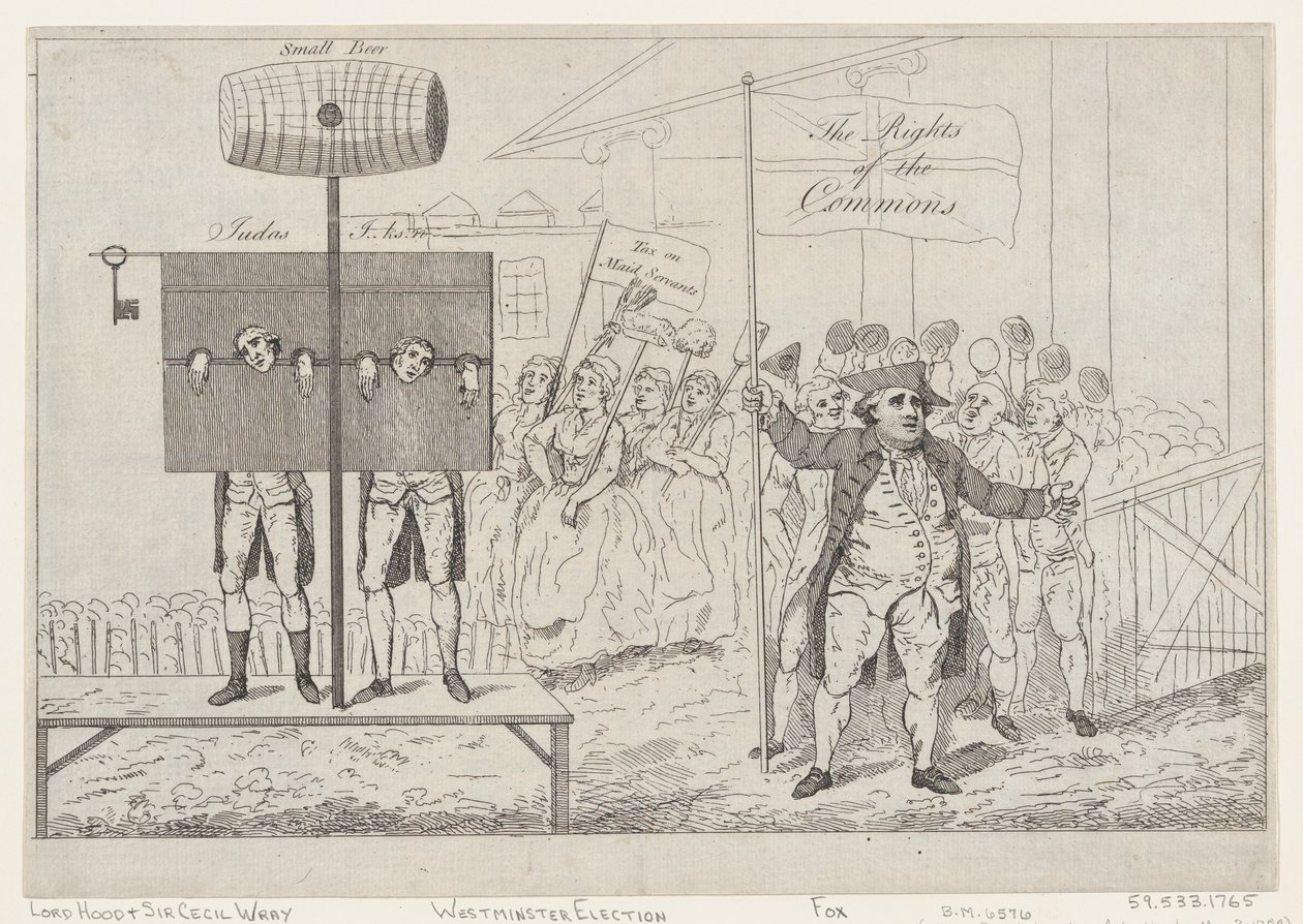 Sir Cecil Wray, 7 Mayıs 1784, 7 Mayıs 1784. by Thomas Rowlandson