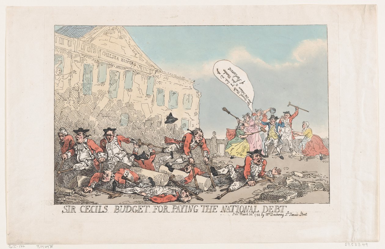 Sir Cecils Ulusal Borç Ödeme Bütçesi, 30 Mart 1784., 30 Mart 1784. by Thomas Rowlandson