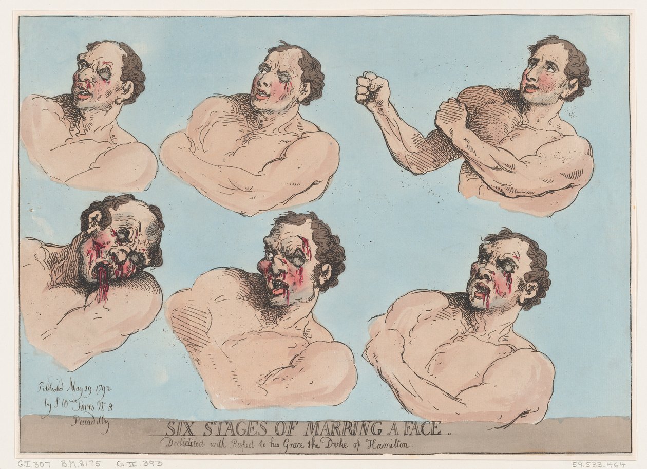 Bir Yüzü Bozmanın Altı Aşaması, 29 Mayıs 1792., 29 Mayıs 1792. by Thomas Rowlandson
