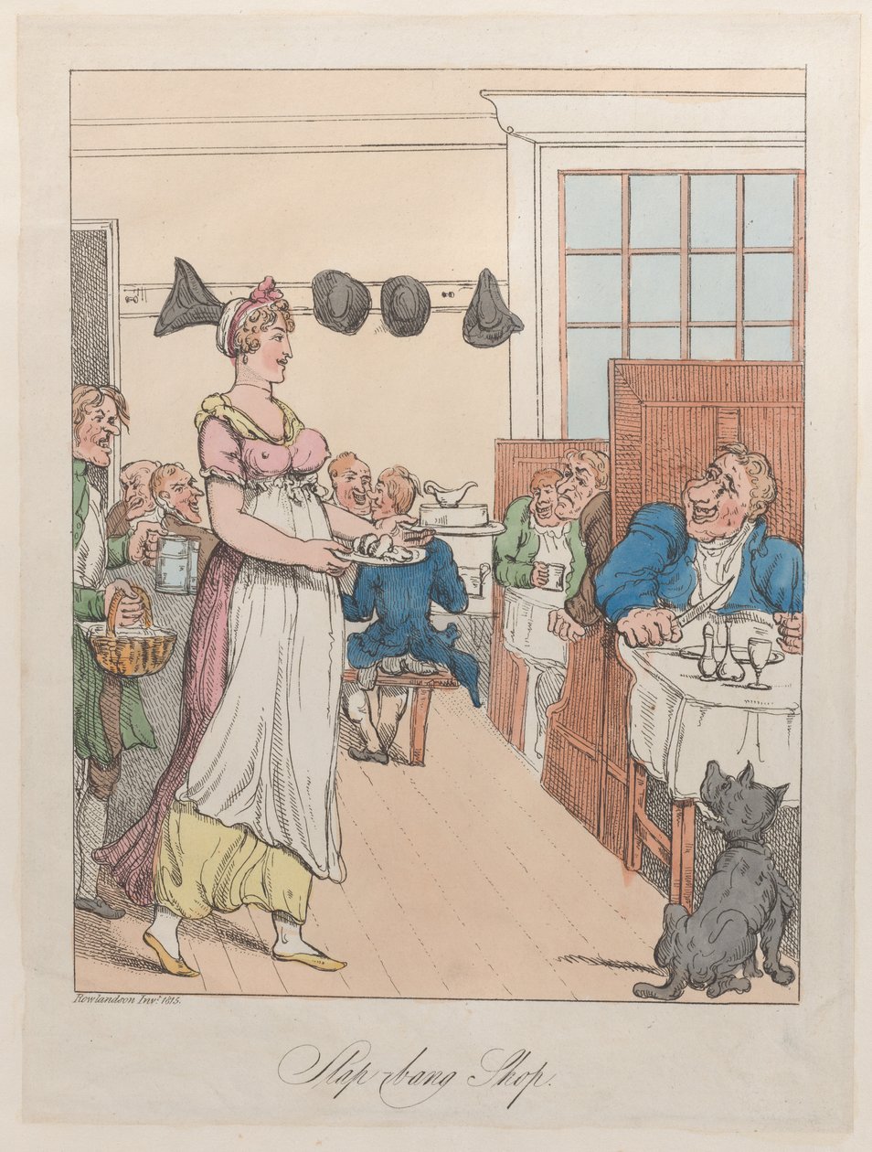 Slap-Bang Dükkanı, 1815., 1815. by Thomas Rowlandson