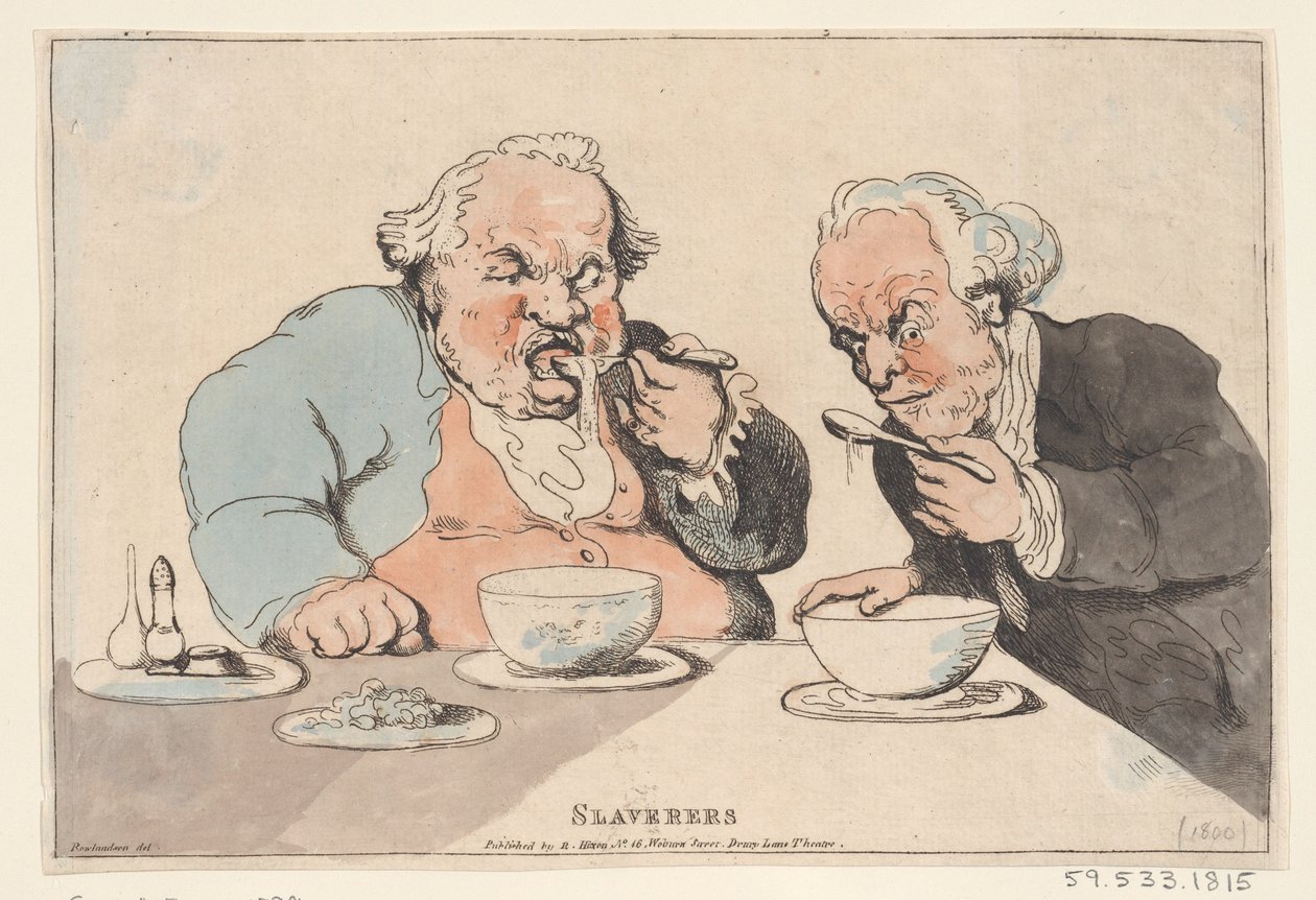 Köleciler, 1799-1800., 1799-1800. by Thomas Rowlandson