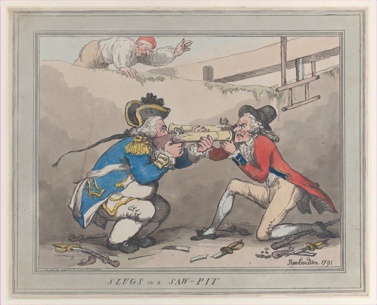 Testere Çukurunda Salyangozlar, 28 Ekim 1791., 28 Ekim 1791. by Thomas Rowlandson