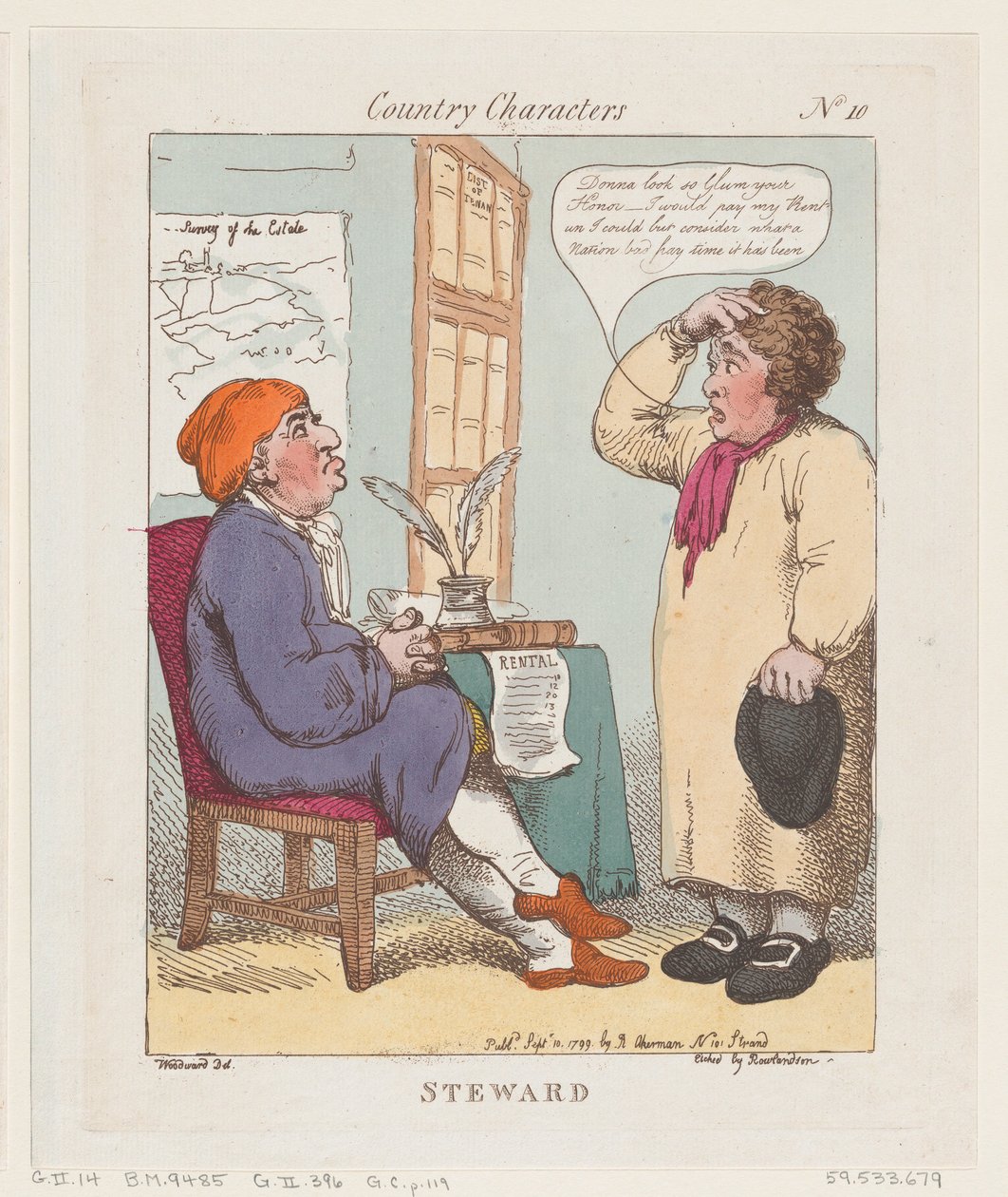 Steward, 10 Eylül 1799., 10 Eylül 1799. by Thomas Rowlandson
