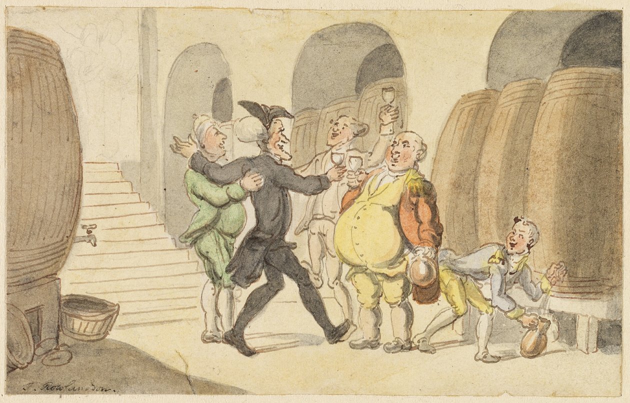 Mahzenden Arındırılan Dr. Syntax için Çalışma by Thomas Rowlandson