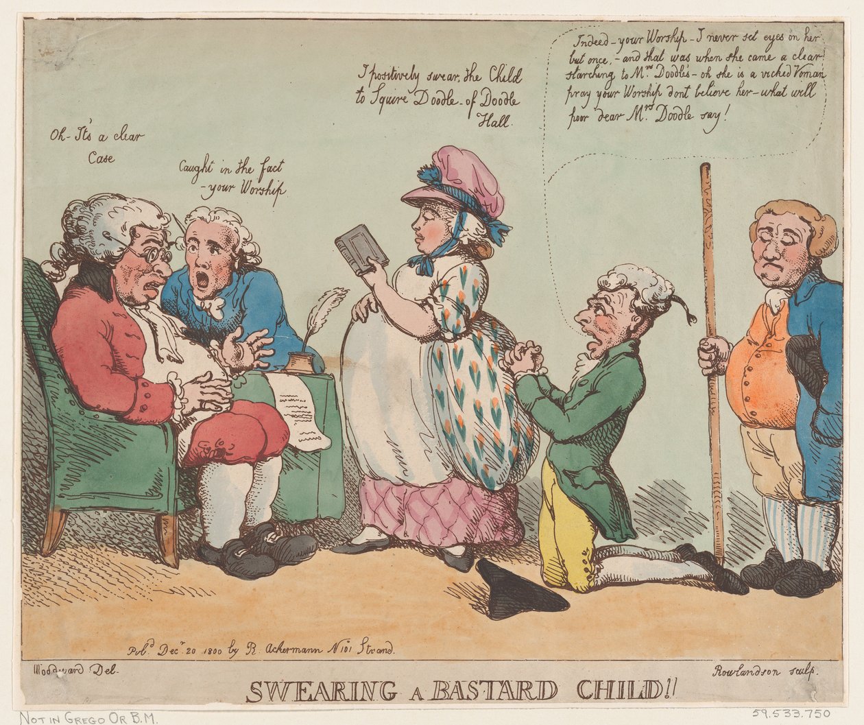 Bir Piç Çocuğa Yemin Etmek!, 20 Aralık 1800., 20 Aralık 1800. by Thomas Rowlandson