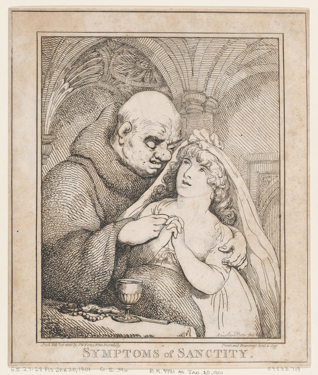 Kutsallık Belirtileri, 28 Şubat 1800., 28 Şubat 1800. by Thomas Rowlandson