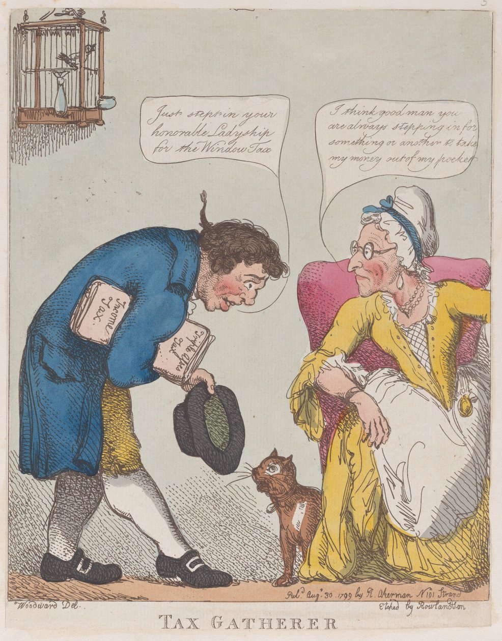 Vergi Toplayıcı, 30 Ağustos 1799., 30 Ağustos 1799. by Thomas Rowlandson