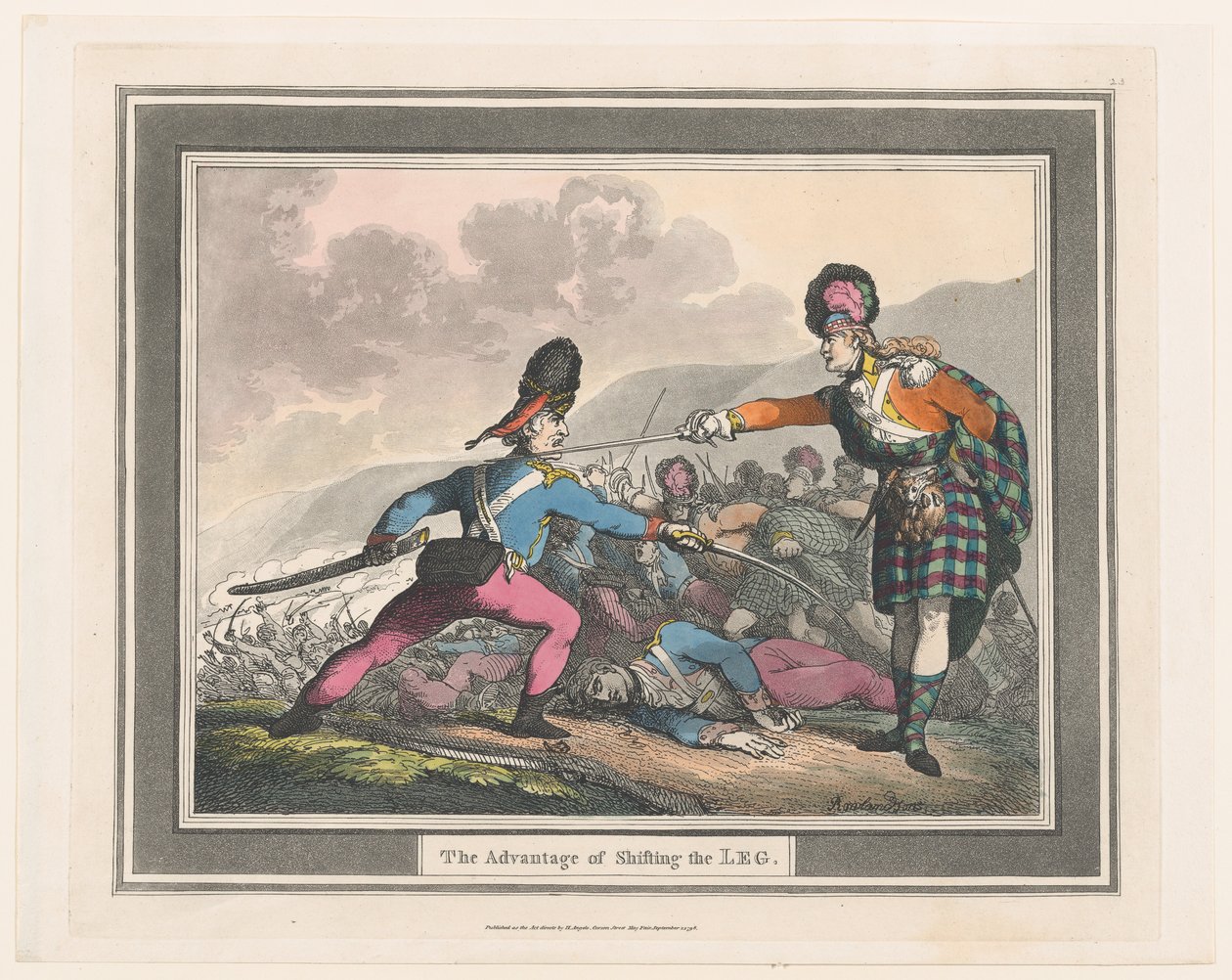Bacak Değiştirmenin Avantajı, Eylül 1798., Eylül 1798. by Thomas Rowlandson