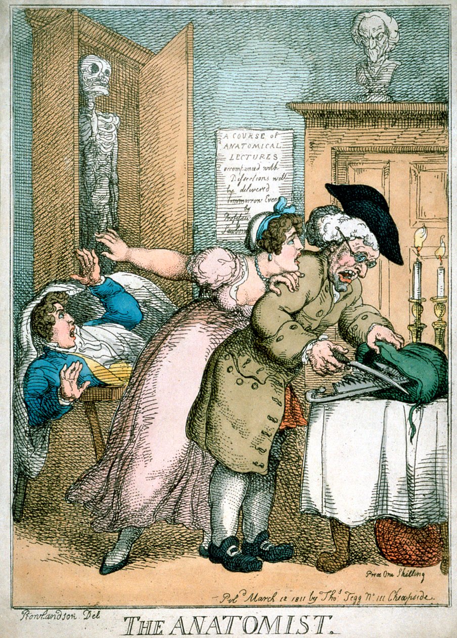Anatomist, 1811 by Thomas Rowlandson