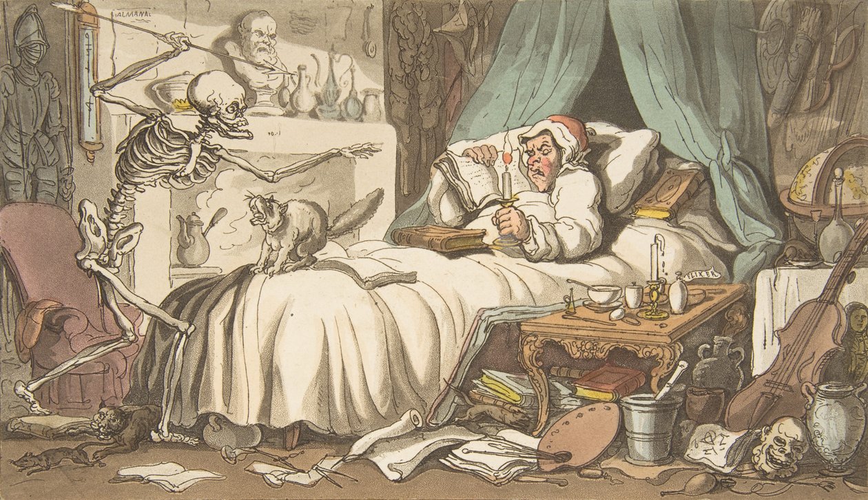 Antikacının Son Vasiyeti ve Ahit İngiliz Ölüm Dansı, levha 2, Ap..., 1 Nisan 1814. by Thomas Rowlandson