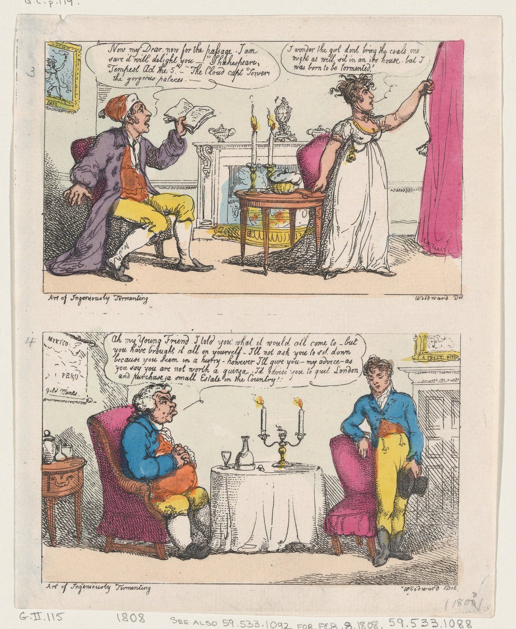 Ustaca Eziyet Etme Sanatı, 1808., 1808. by Thomas Rowlandson