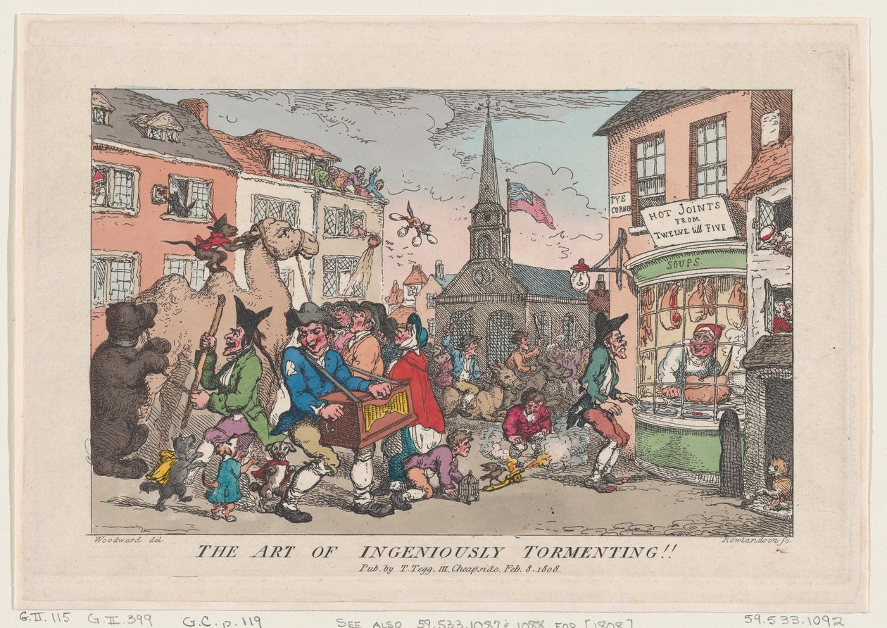 Ustaca Eziyet Etme Sanatı, 8 Şubat 1808., 8 Şubat 1808. by Thomas Rowlandson