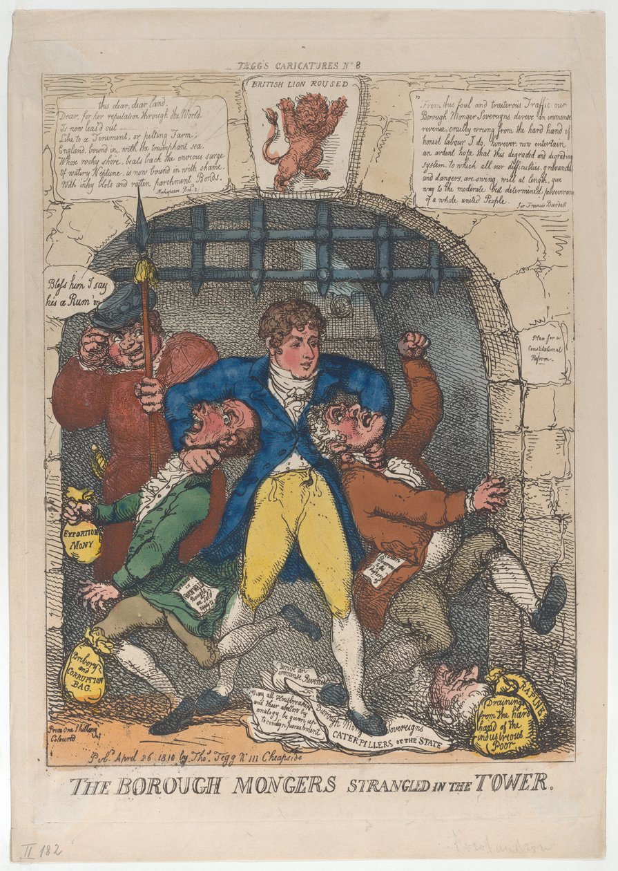 Belde Tacirleri Kulede Boğuldu, 26 Nisan 1810., 26 Nisan 1810. by Thomas Rowlandson