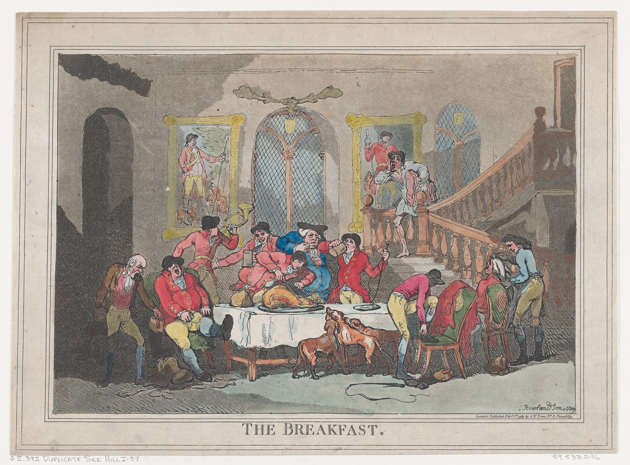 Kahvaltı, 1 Şubat 1789., 1 Şubat 1789. by Thomas Rowlandson