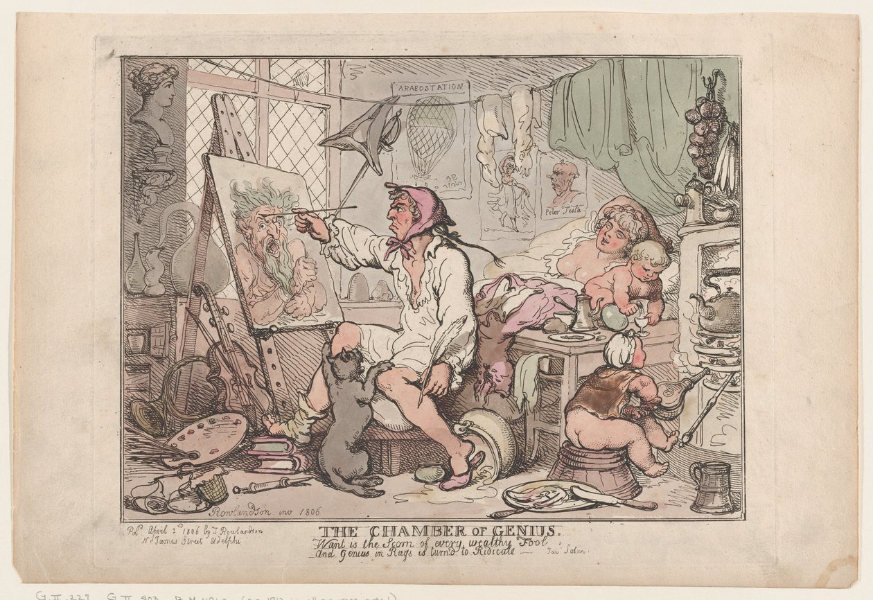 Dahi Odası, 2 Nisan 1806., 2 Nisan 1806. by Thomas Rowlandson