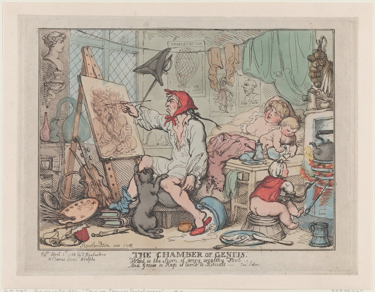 Dahi Odası, 2 Nisan 1812., 2 Nisan 1812. by Thomas Rowlandson