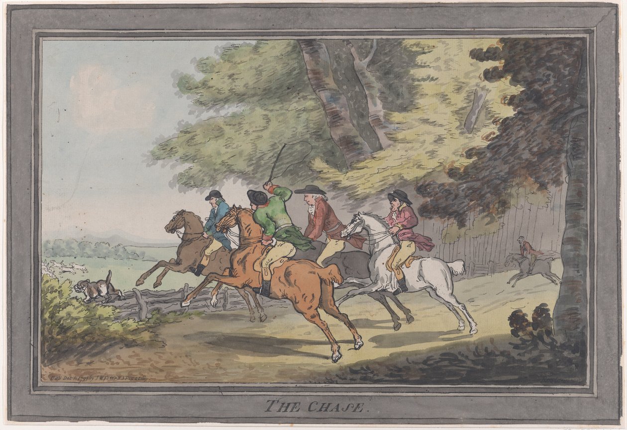 The Chase, 1 Aralık 1791., 1 Aralık 1791. by Thomas Rowlandson