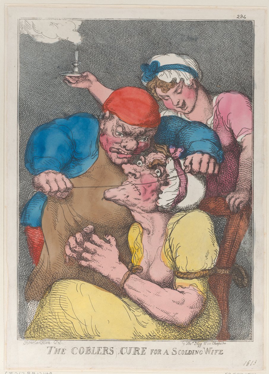 Azarlayan Karı için Ayakkabıcının Tedavisi, 1813., 1813. by Thomas Rowlandson