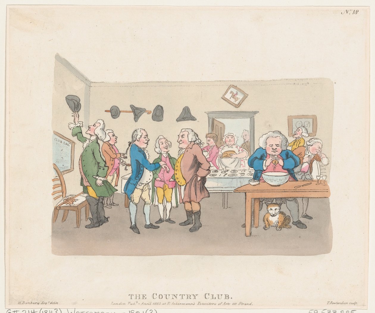 The Country Club, 7 Nisan 1803., 7 Nisan 1803. by Thomas Rowlandson