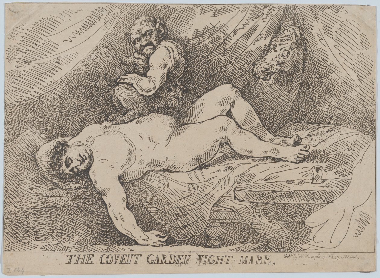 Covent Garden Night Mare, 20 Nisan 1784., 20 Nisan 1784. by Thomas Rowlandson