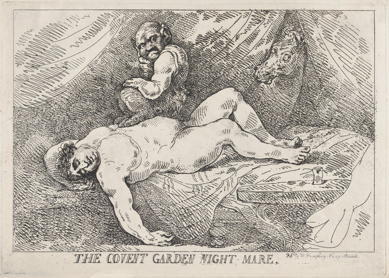Covent Garden Night Mare, 20 Nisan 1784., 20 Nisan 1784. by Thomas Rowlandson